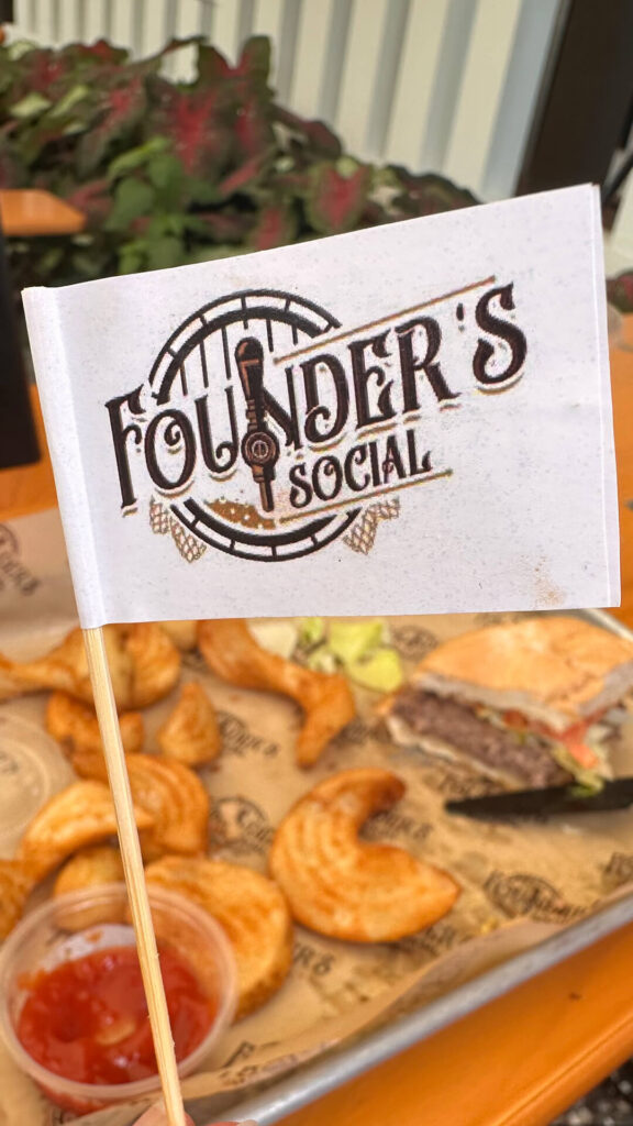 A Founder's Social toothpick
