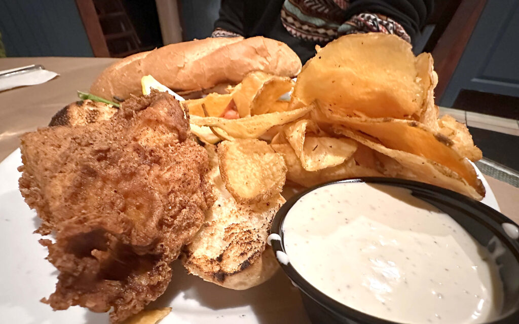 Fresh Grouper Sandwich at Catch 228