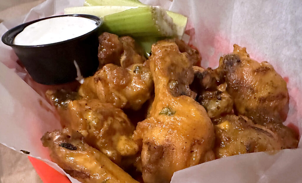 Buffalo wings at Catch 228