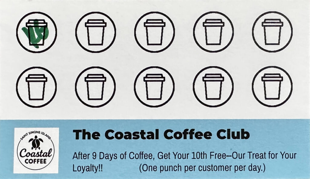 Coffee club card