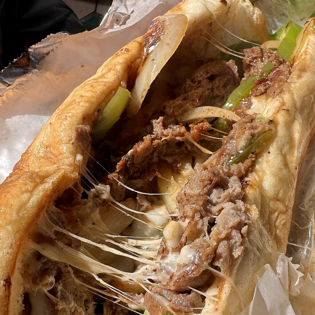 Philly Cheesesteak at Nautica Joe's for lunch